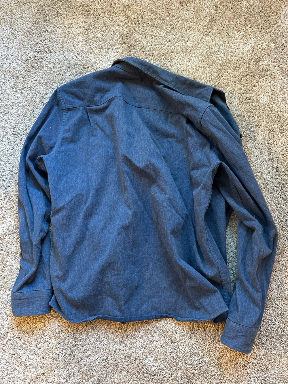 American Giant Navy Denim Shirt - Picture 4 of 4